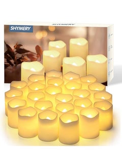 Buy Shymery Flameless Votive Candles,Flameless Flickering Electric Fake Candle,24 Pack 200+Hour Battery Operated Led Tea Lights In Warm White For Wedding,Table,Festival,Halloween,Christmas Decorations in Egypt