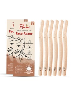 Buy 6-pcs Face Razor For Women I For Smooth & Effortless Facial Hair Removal I Suitable For Peach Fuzz, Chin, Upper Lips, Eyebrows I Set Of 3 | (Pack of 2 - 3pcs each) in UAE
