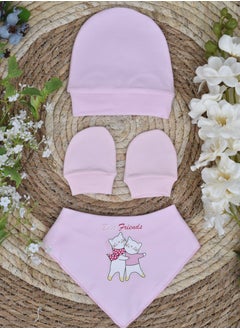 Buy Bib and Gloves and Hat Set for Baby in Saudi Arabia