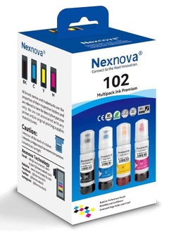 Buy 102 Ink 4-Pack for EcoTank for EPSON Combo Set 70ml Compatible for ET-2700 ET-2750 ET-2751 ET-2756 ET-2850 ET-2851 ET-2856 ET-3700 ET-3750 ET-3850 ET-4750 ET-4850 in UAE