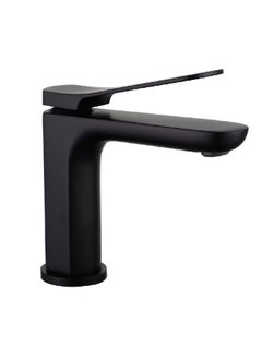 Buy Durable Modern Design Single Handle Solid Brass Basin Mixer Black 1 x 1 x 1 cm JS-621401B in Saudi Arabia