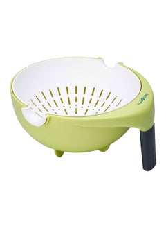 Buy Plastic Movable rice and Vegetables strainer, Rice, Vegetables and fruits strainer, Green, Size 23 Cm in Saudi Arabia