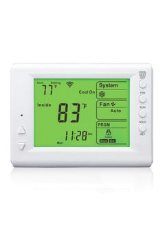 Buy Smart Thermostat, Compatible with Alexa and Google Assistant, 7 Day Programmable WiFi Thermostat for Single Stage 1 Heat/ 1 Cool HVAC, APP & Voice Control, 24VAC Power, C-Wire Required, White in Saudi Arabia