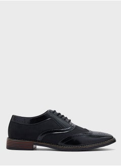 Buy Wing Cap Detail Formal Oxford Lace Ups in UAE