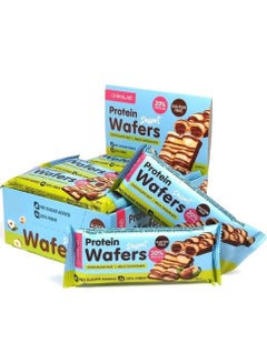 Buy Protein Wafers Chocolate Nut Milk Chocolate 1 Box (12 x 40g) in UAE
