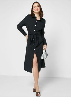 Buy Belted Shirt Dress in UAE