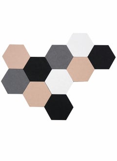 Buy Self Adhesive Bulletin Boards 10Pcs 15cm Hexagon Self Adhesive Felt Board Tiles with Push Pins Hexagon Bulletin Board for Walls Felt Cork Pin Board for Pictures Photos Memos in UAE