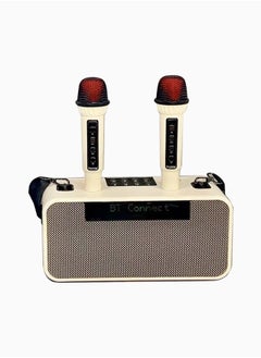 Buy Portable Bluetooth Speaker With Lyrics Display Wireless Microphone Microphone Subwoofer K Music Stereo in Saudi Arabia