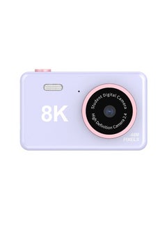 Buy 8K Kids Digital Camera Dual Lens 8MP UHD Photography Video Camera 2.4 Inch IPS Screen Battery Operated Educational in Saudi Arabia