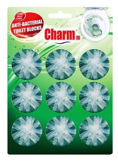 Buy Charmm Toilet Block Green 9PK in UAE