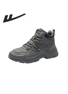 اشتري Men's Shoes Martin Boots 2024 New High Top Outdoor Mountaineering Shoes Men's Sports Work Short Boots Men's Style في الامارات