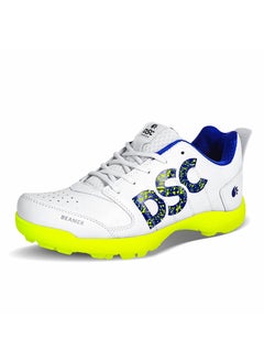 Buy Beamer Cricket Shoe for Men & Boys (Light Weight | Economical | Durable | Size UK: 11) (Fluro Yellow-White) in Saudi Arabia