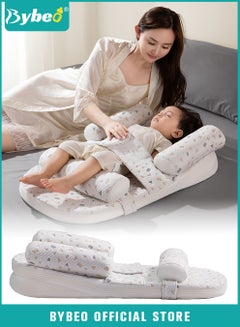 Buy Baby Crib Wedge Pillow, Newborn Feeding Pillows, Nursing Pillow for Breastfeeding, Anti- Roll Baby Side Sleeper, Baby Sleeping Wedge,  Milk Pillow With Adjustable Height for Newborns Infants in Saudi Arabia