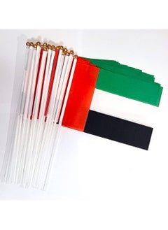 Buy 30 pieces UAE Flag Hand Waving Desk Flags Double Sided Cake UAE Flag Day UAE National Day Party Supplies Flag in UAE