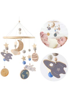 Buy Wood Astronaut Wooden Baby Crib Mobile, Soothing Bed bell, Nursery Bed Toy and Cot Rattle Decoration for Toddler Sleep in Saudi Arabia
