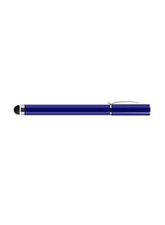 Buy 2 In 1 Ball Point Capacitive Screen Stylus Touch Pen With Cover Blue in Saudi Arabia