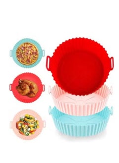 Buy 3-Piece Silicone Air Fryer Molds Easy to use and clean in Egypt