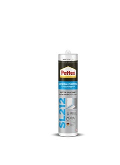 Buy Pattex General Purpose Acetic Silicone Sealant White SL212 in UAE