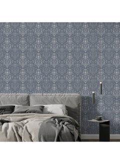 اشتري Vector Pattern Of Seamless Damask Fabric Wallpaper Covers An Area ​​Up To 4.2Mx3M With Adhesive And Smoothing Tool في مصر