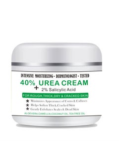 Buy Urea Cream 40 Percent for Feet Maximum Strength with 2% Salicylic Acid, Callus Remover, Dead Skin Exfoliation, Hand & Foot Cream for Dry Cracked Hands,Elbows, Feet, Heels, Knees in Saudi Arabia