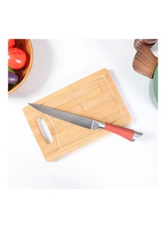 اشتري 8" Slicer Knife With Tpr Handle Stainless Steel Modern Houseware Knife L 35.5x4.5 X H 2.7cm في الامارات