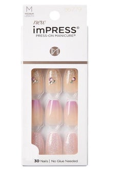 Buy IMPRESS PRESS ON MANICURE NAILS 30PCS MAY FLOWER in Egypt