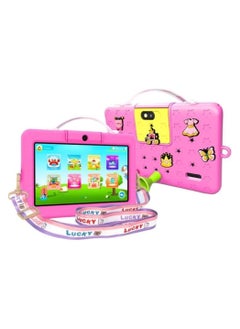 اشتري Oteeto Tab 5 Travel Mate 7 inch IPS LED Display 5G Wifi Kids Tablet with 4GB RAM and 128GB ROM and 300OmAh Battery (Pink) في الامارات