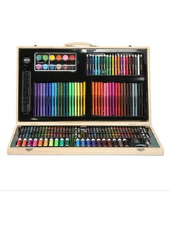 Buy Deluxe Art Set 180 Pieces Art Kit Supplies For Watercolor Drawing Sketching Coloring Pen Set in Saudi Arabia