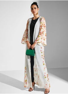 اشتري Floral Printed Longline Kimono في السعودية