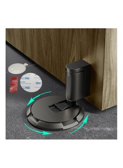 اشتري Mechanical Floor Door Stopper Heavy Duty Stop for Bottom of Strongest Windproof Holder to Keep Open Catch Nail Free or Screws No Magnetic Doorstop في السعودية