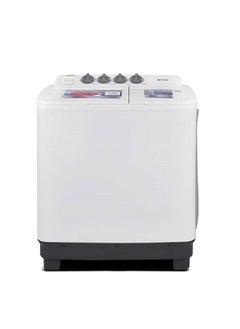 Buy Washing Machine Semi-Automatic Twin Tub 14 KG White in Saudi Arabia