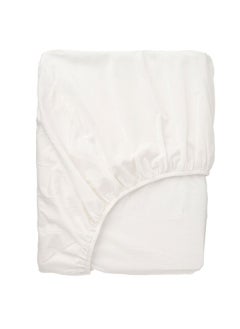 Buy Fitted Sheet White 90x200 cm in Saudi Arabia