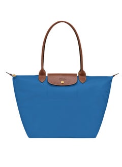 Buy Longchamp women's large handbag, handbag, shoulder bag blue classic style in Saudi Arabia