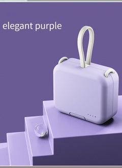 Buy M MIAOYAN Handbag Back Clip Charging Treasure Mobile Power Bank with Dual Connector Back Clip Portable Wireless Charging Treasure Multifunctional Mobile Phone Holder Purple in Saudi Arabia