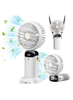 Buy Mini Handheld Fan,Foldable Mini Fan,Portable Personal Fan,90° Adjustable,USB Rechargeable in Saudi Arabia