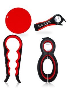 اشتري Bottle Opener Kit Multifunctional With Silicone Handle Easy to use في السعودية