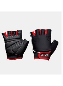 Buy Bods Training Gloves Blk/Red P10 in Saudi Arabia