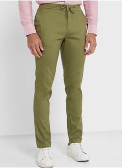 Buy Thomas Scott Men Comfort Slim Fit Cotton Lycra Chinos in Saudi Arabia