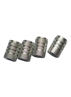 Buy 4-Piece Aluminum Alloy Tire Wheel Valve Cap in UAE