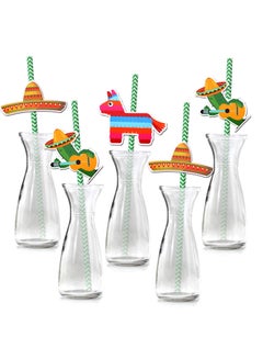 Buy Mexican Party Paper Straw, 36 Pcs Mexican Fiesta Biodegradable Paper Drinking Straw, Decoration for Mexican Theme Birthday Wedding, Mexican Party Decoration Favor, for Birthdays & Party Favors in Saudi Arabia