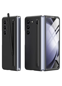 Buy for Samsung Galaxy Z Fold 5 Case with S Pen, Fold 5 Pen with Pen Holder + Front Screen Protector Film + Anti-Slip Matte Case for Galaxy Z Fold 5 2023 black in Egypt