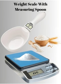 Buy Kitchen Scale With Measuring Spoon Digital Display With Led 500g Food Scale for Jewelry Baking and and kitchen in UAE