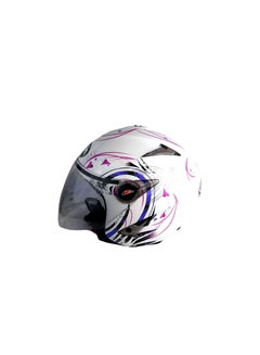 Buy Airoh JT Lady Jet Half Motorcycle/Scooter Helmet White in UAE