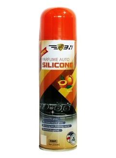 Buy Silicone Polish For Car DashBoard And Plastic Care And Cleaner With Scent Peach 220ml in UAE