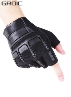 Buy 1/2 Half Finger Fingerless Finger Multi-function Cycling Sports Training Gloves in UAE