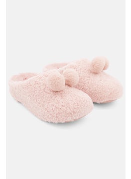 Buy Women Shuv Pom Lounge Slippers, Pink in UAE