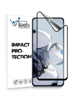 Buy Nano Ceramic Anti Fingerprint Full Coverage Matte Screen Protector For Xiaomi 12T Pro 5G Clear/Black in Saudi Arabia