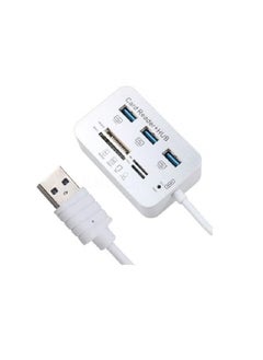 Buy 3 Port USB Hub 3.0/3.1 With Memory card Reader Adapter USB Micro USB TF SD Card in Saudi Arabia