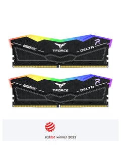 Buy TEAM 32GB (2 x 16GB) 6200MHz CL38 DELTA RGB DDR5 Desktop Memory, Intel 700 Series & AMD EXPO Compatible, 49,600 MB/s Data Transfer, 1.25V, XMP 3.0, On-Die ECC, Smart RGB Lighting, FF3D532G6200HC38ADC01 in UAE