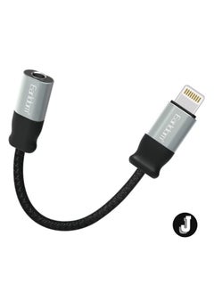 Buy Premium Lightning to 3.5mm Audio Adapter – Black, Compatible with iPhone, Supports Headphones & AUX Cables in UAE